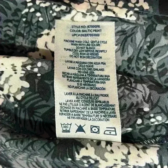 NWT Joie Baltic Print Silky Sleeveless Keyhole Back Floral Top Smocked Size XXL - Picture 7 of 11